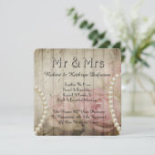 Romantic & Vintage Wedding Vow Renewal Uitnodiging (Staand voorkant)