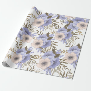 Romantic Violet & Sage Botanische Floral  Cadeaupapier