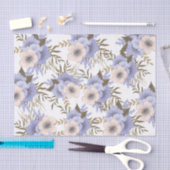 Romantic Violet & Sage Botanische Floral Tissuepapier (Craft)