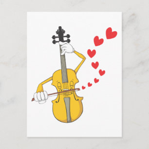 Romantic Violin Serenading Briefkaart