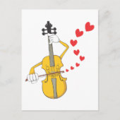 Romantic Violin Serenading Briefkaart (Voorkant)