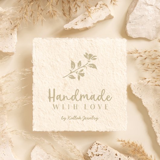 Romantic Vloerhandgemaakt met liefdescitaat Rubberstempel