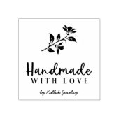 Romantic Vloerhandgemaakt met liefdescitaat Rubberstempel (Afrduk)