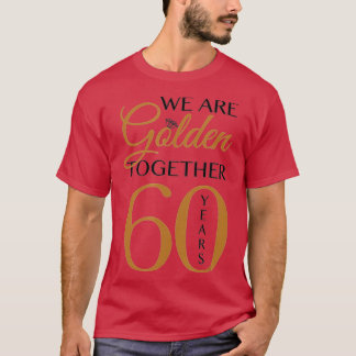 Romantic voor paren 60e Jubileum voor bruiloft T-shirt