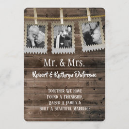 Romantic Vow Renewal met foto's Kaart