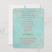 Romantic Vow Renewal Ribbon and Heart Kaart (Achterkant)