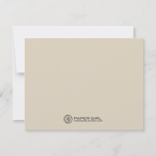 Romantic Vows Wedding Bedankt kaarten (Achterkant)