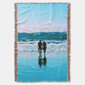 Romantic Walk op de Beach Blanket Deken (Voorkant Verticaal)