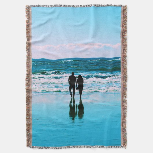 Romantic Walk op de Beach Blanket Deken (Voorkant Verticaal)