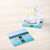 Romantic Walk op het strand - Onderzetter (Insitu)