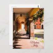 Romantic Walkway in Modena, Italië Briefkaart (Voorkant / Achterkant)