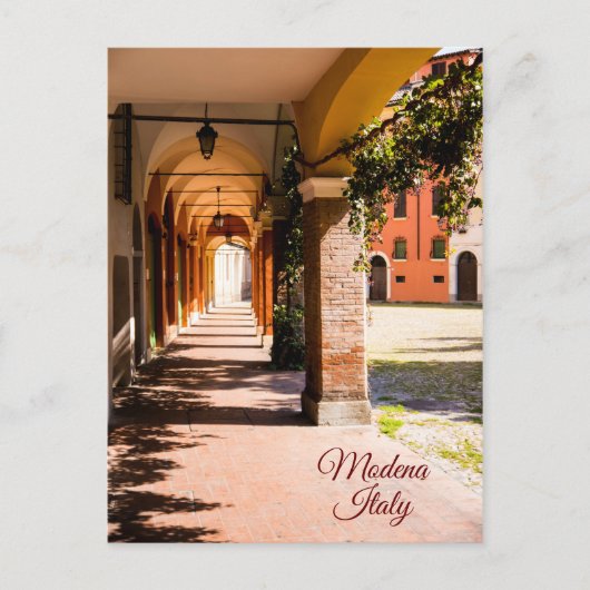 Romantic Walkway in Modena, Italië Briefkaart (Voorkant)