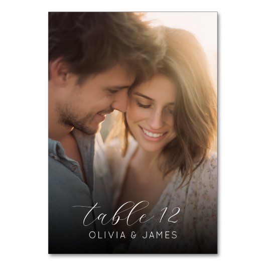 Romantic Warm Photo Kaart (Achterkant)