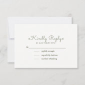 Romantic Watercol Floral Wedding RSVP Kaarten (Voorkant)