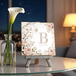 Romantic Watercolor Floral Filigree Design  Tegeltje