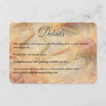 Romantic Watercolor Floral Pearls Feathers Wedding