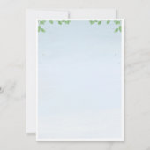 Romantic Watercolor Garden Wedding Invitation Kaart (Achterkant)