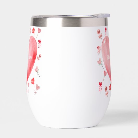 Romantic Watercolor Heart Valentine (Links)