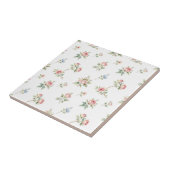 Romantic Watercolor Pink Roses Pattern Tegeltje (Zijkant)