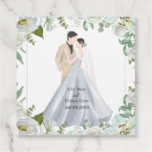 Romantic Watercolor Wedding Bedankjes Labels (Achterkant)