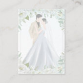 Romantic Watercolor Wedding Informatiekaartje (Achterkant)
