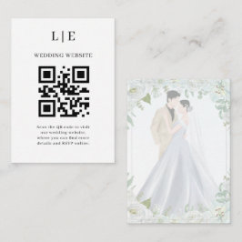 Romantic Watercolor Wedding Informatiekaartje