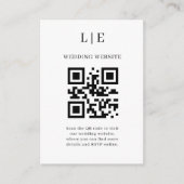 Romantic Watercolor Wedding Informatiekaartje (Voorkant)