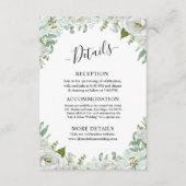 Romantic Watercolor Wedding Informatiekaartje (Voorkant)