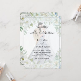 Romantic Watercolor Wedding Kaart