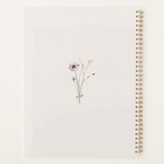 Romantic Watercolor Wedding Photo Planner (Achterkant)