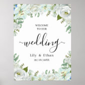 Romantic Watercolor Wedding Poster (Voorkant)