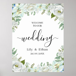Romantic Watercolor Wedding Poster