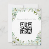 Romantic Watercolor Wedding RSVP Kaartje (Achterkant)