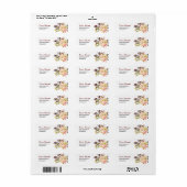 Romantic, Waterverf, Bloem, Robuuste florale Etiket (Full Sheet)