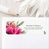 Romantic Waterverf Floral Return Address Labels (Insitu)