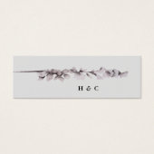 Romantic Waterverf Floral Wedding Registry Mini Visitekaartjes (Voorkant)