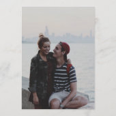 Romantic Waterverf Florals Weddenschap Foto Save The Date (Achterkant)