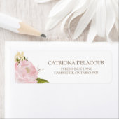 Romantic Waterverf Flowers Return Address Label (Insitu)