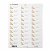 Romantic Waterverf Flowers Return Address Label (Full Sheet)