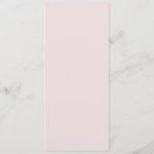 Romantic Waterverf Flowers Wedding Menu Kaart (Achterkant)