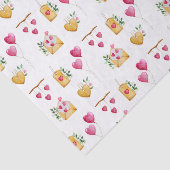 Romantic Waterverf Het patroon van illustraties va Tissuepapier (Detail)