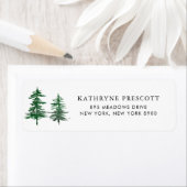 Romantic Waterverf Woodland Return Address Label (Insitu)