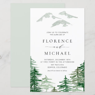 Romantic Waterverf Woodland Wedding