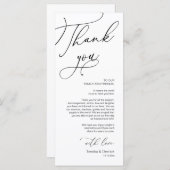 Romantic Weddenschap Plaatsbepaling Bedankt voor j Programmakaart (Voorkant / Achterkant)