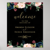 Romantic Weddenschap Welkomstteken Poster (Voorkant)