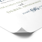 Romantic Weddenschap Welkomstteken Poster (Hoek)