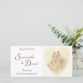 Romantic Wedding Bedankt (Staand voorkant)