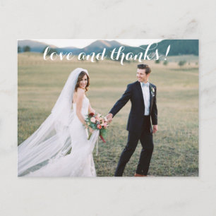 Romantic Wedding Bedankt Briefkaart