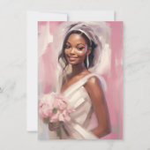 Romantic Wedding Bride Kaart (Voorkant)