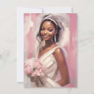 Romantic Wedding Bride Kaart